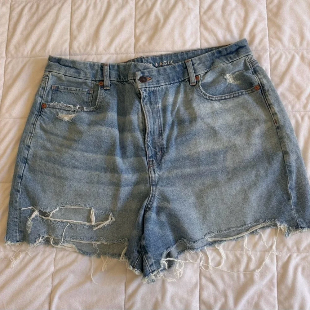 American Eagle Outfitters Blue Denim Jeans Waistband Label - Picture 7 of 7